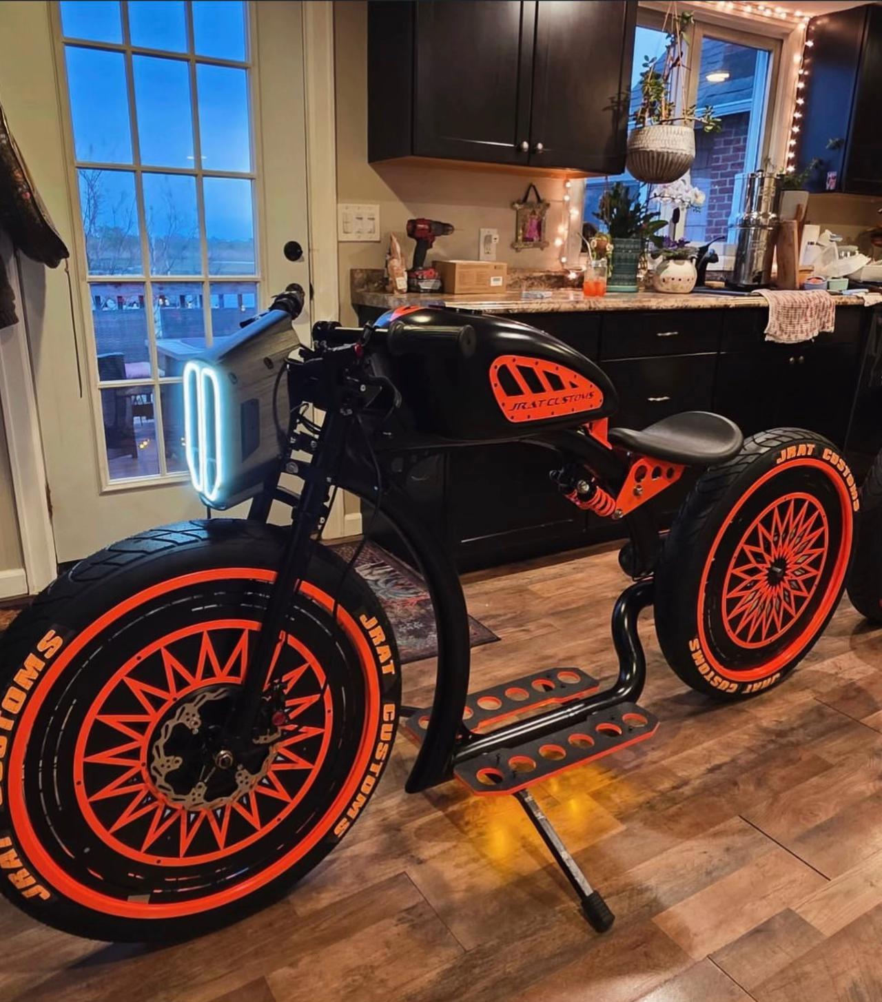 Retro Custom Fat Tire Electric Bike