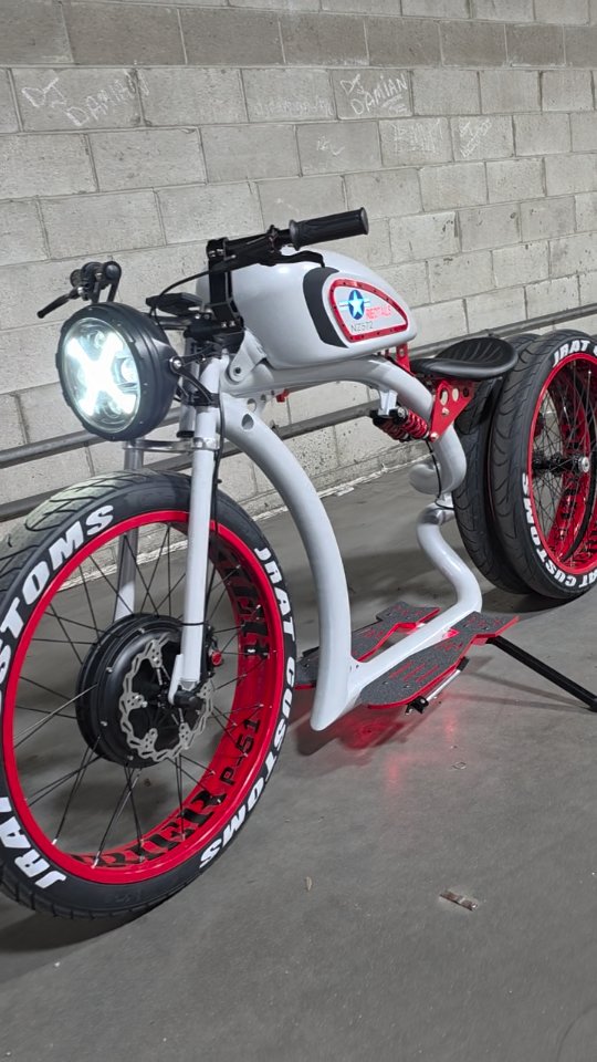 Retro Custom Fat Tire Electric Bike