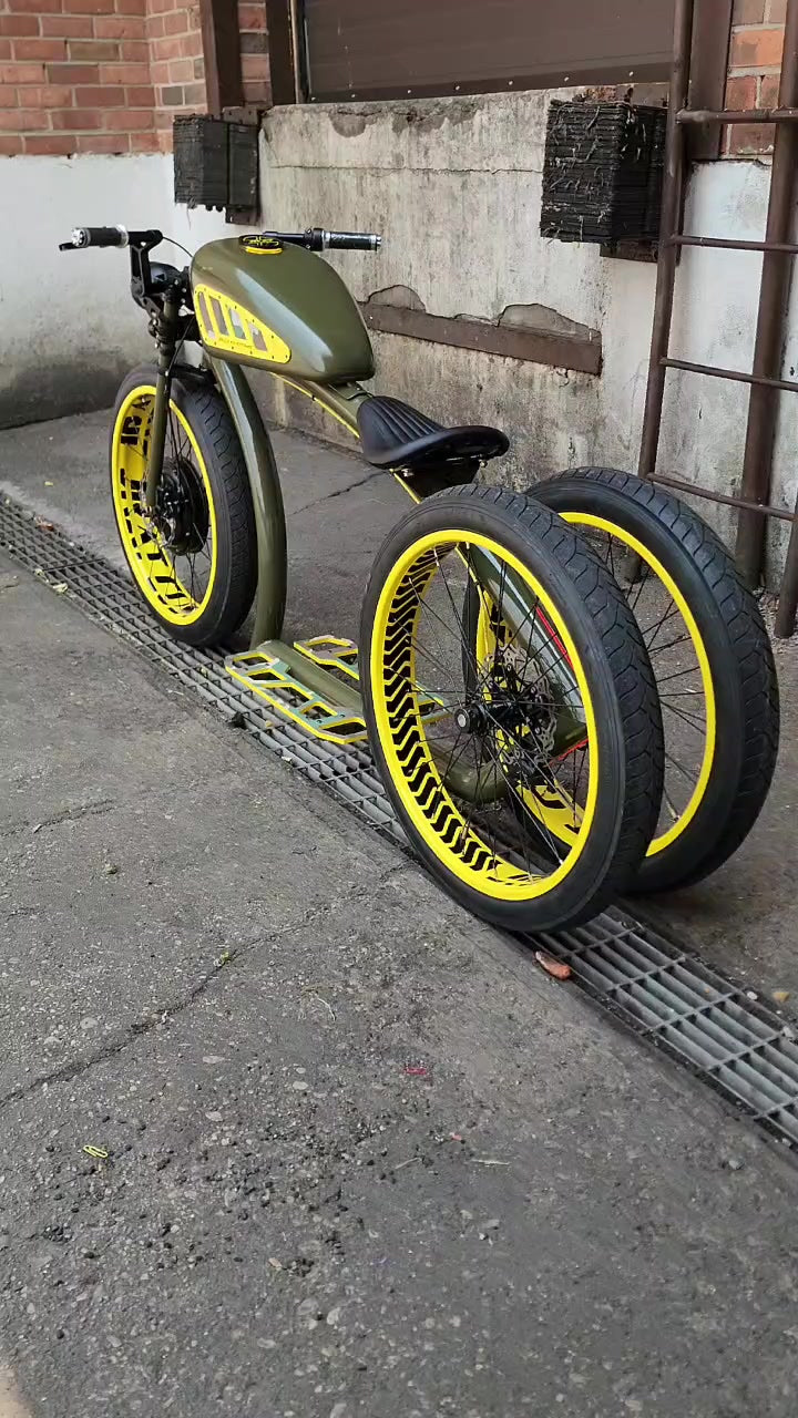 Retro Custom Fat Tire Electric Bike