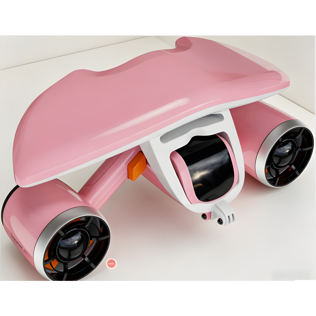 Underwater Scooter (with action camera mount) — dual-motor drive, 30-minute runtime, 40 lbs of thrust.
