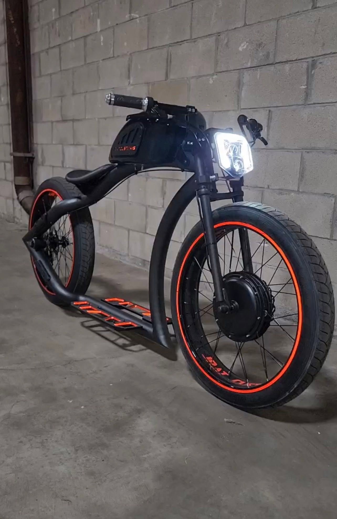 Retro Custom Fat Tire Electric Bike