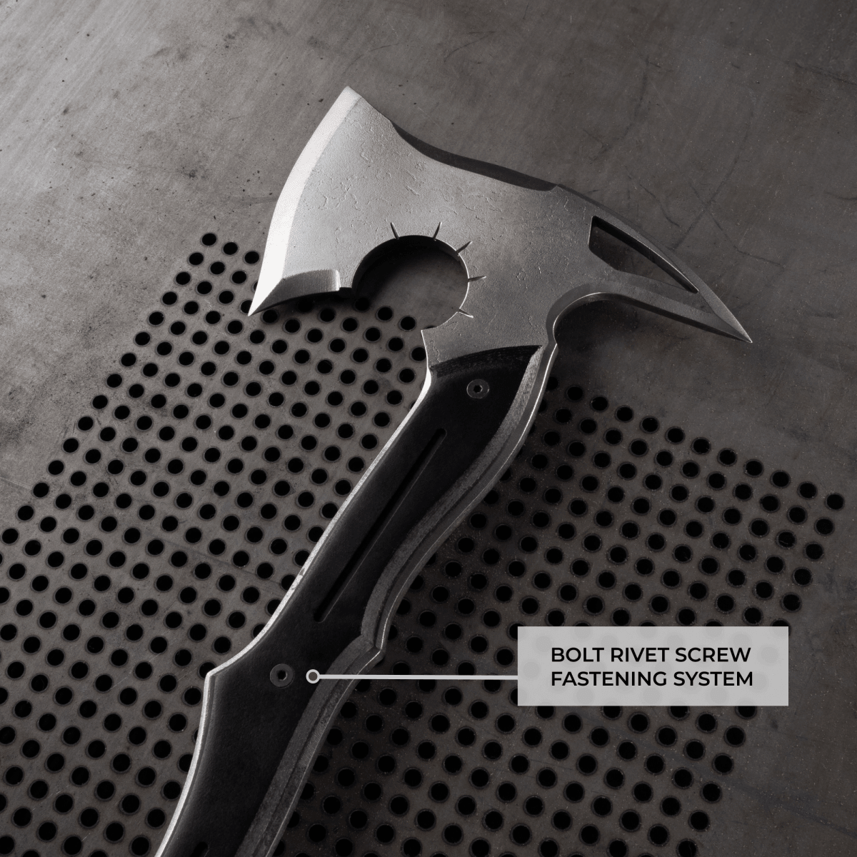 Full tang tomahawk "Requiem" for outdoor tasks