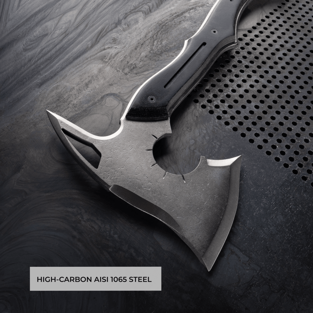 Full tang tomahawk "Requiem" for outdoor tasks